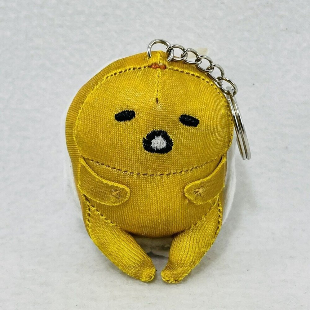 Sanrio Gudetama Lazy Egg Doll Plush Keyring Hangtag Funny Face Chain Japan Anime